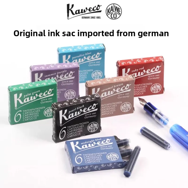 

Германия Kaweco Ink Bag Европейский стандарт Универсальные письменные принадлежности Все ручки Чернила Неуглеродистый Европейский стандарт Цветной чернильный мешок