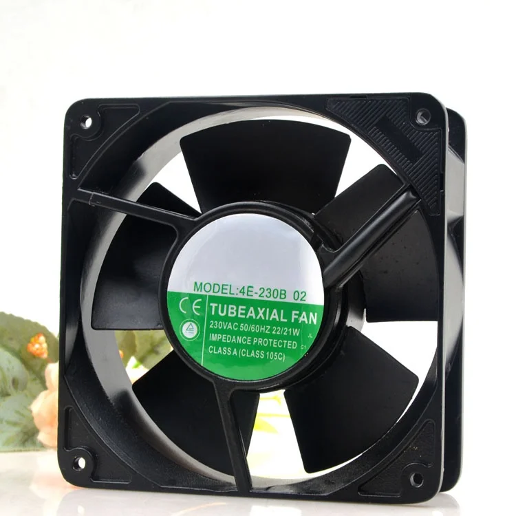 4e-230b-02-全金属製高温ファン-230vac22-21w-120-120-38mm