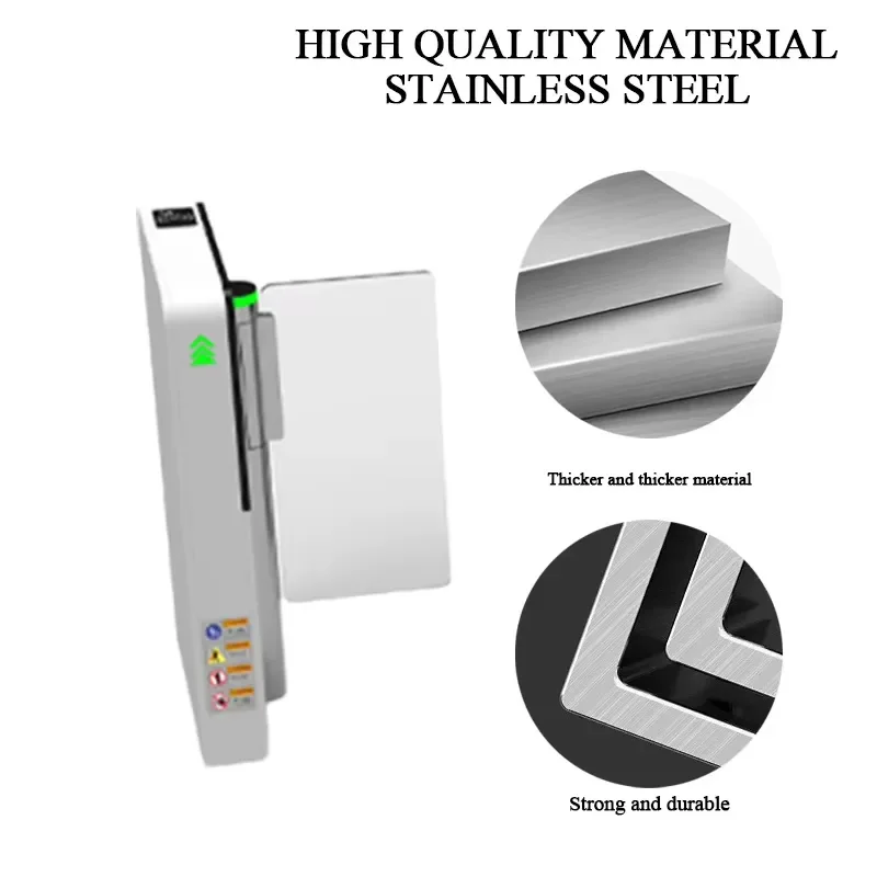 Brushless Motor Smart Speed Pedestrian Control Facial Recognition Stainless Steel Swing Barrier Gate Anti-Tailgating 40