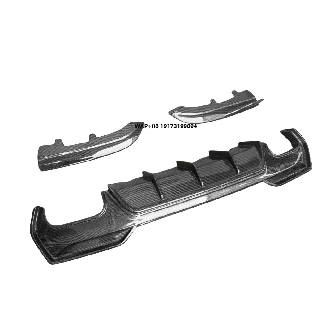 

High Quality Rear Lip for 4 Series G22 G23 G26 3PCS Good Quality Rear Bumper Lip 3D Style Carbon Fiber Rear Diffuser Lip