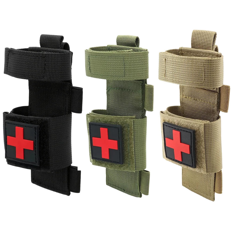 1Pcs Tactical Molle Tourniquet Pouch Portable Military First Aid Equipment Case Flashlight Holder Trauma Medical Shear Pouch