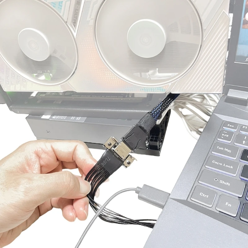 Oculink,m.2 nvme,外部ドック拡張デバイス,pcieカード,gpuドックフレーム用のラップトップegpuブラケット