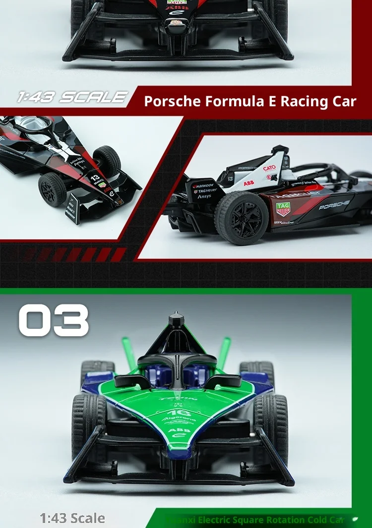 Tsc Speed ​​Card 1:43 Legierungsautomodell Porsche Fe Elektrisches Formel-Rennwagenmodell F1 Ornament Geschenk für Männer – Detail 8
