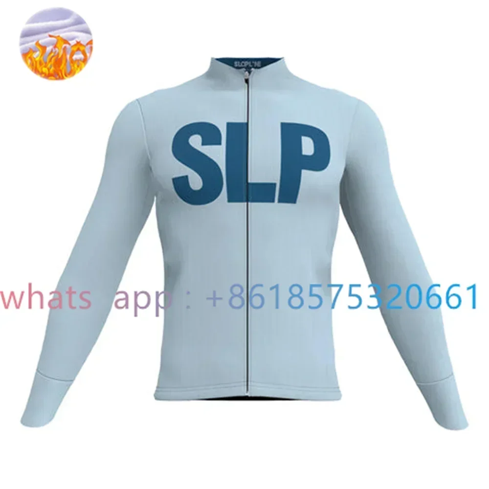 Slopline B.simo 2023 Winter Cycling Jacket Man Thermal Fleece Long Sleeve Mtb Bike Race Team Equipment Clothes Chaqueta Ciclismo