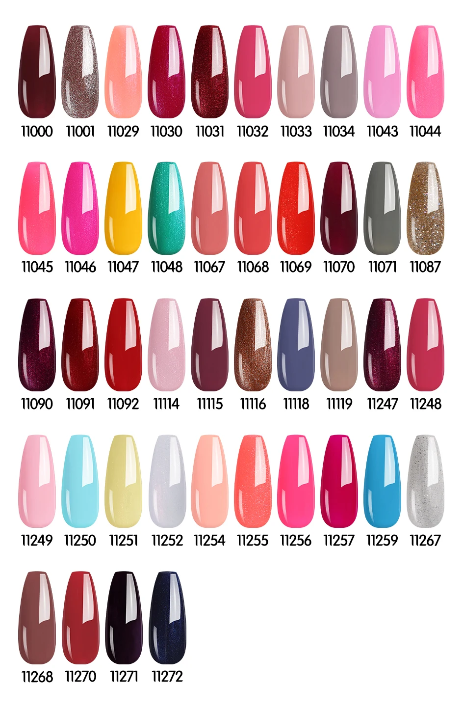 네일코 누드 네일 젤 폴리쉬 UV LED 래커 47가지 색상 아트 하이브리드 바니쉬 레드 옐로우 세미 퍼머넌트 에나멜 탑 & 베이스 코트