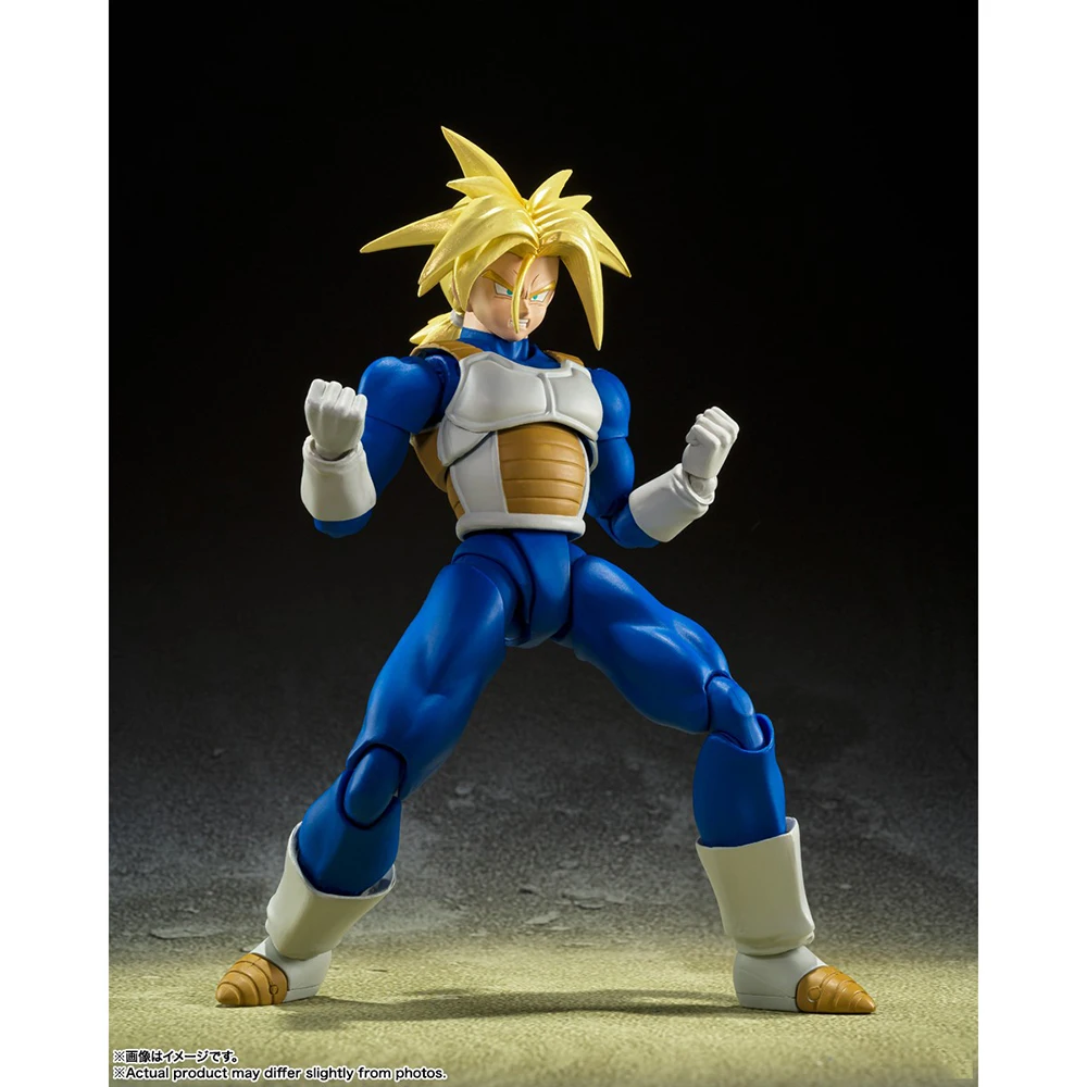 BANDAI S.H.Figuart Dragon Ball Z Future Trunks SSJ Infinite Latent Super Power Action Anime Figure Collectible Model Toy