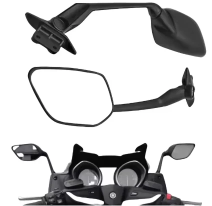 Espejos retrovisores de motocicleta, espejos retrovisores de aluminio y plástico con rotación multiángulo para Yamaha T-MAX 530/560 2017-2022 2018 2019