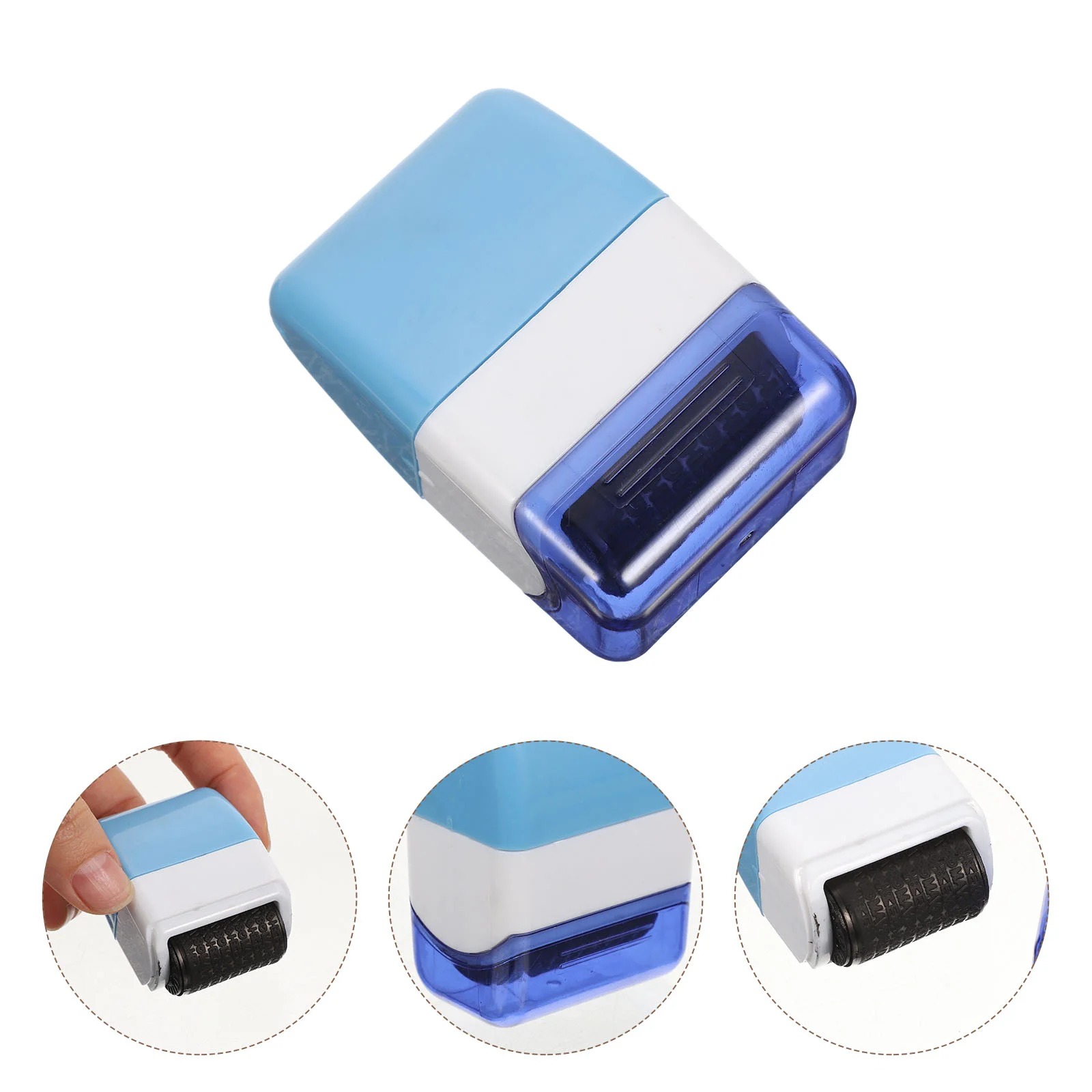 Confidentiality Seal Privacy Stamper Office Security Address Blocker Ink Roller Portable Rolling Postage Stamps