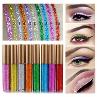 Delineador de ojos líquido brillante, pigmento brillante, delineadores de ojos profesionales impermeables, Cosméticos de belleza, maquillaje para mujer, plata, verde, dorado 2025