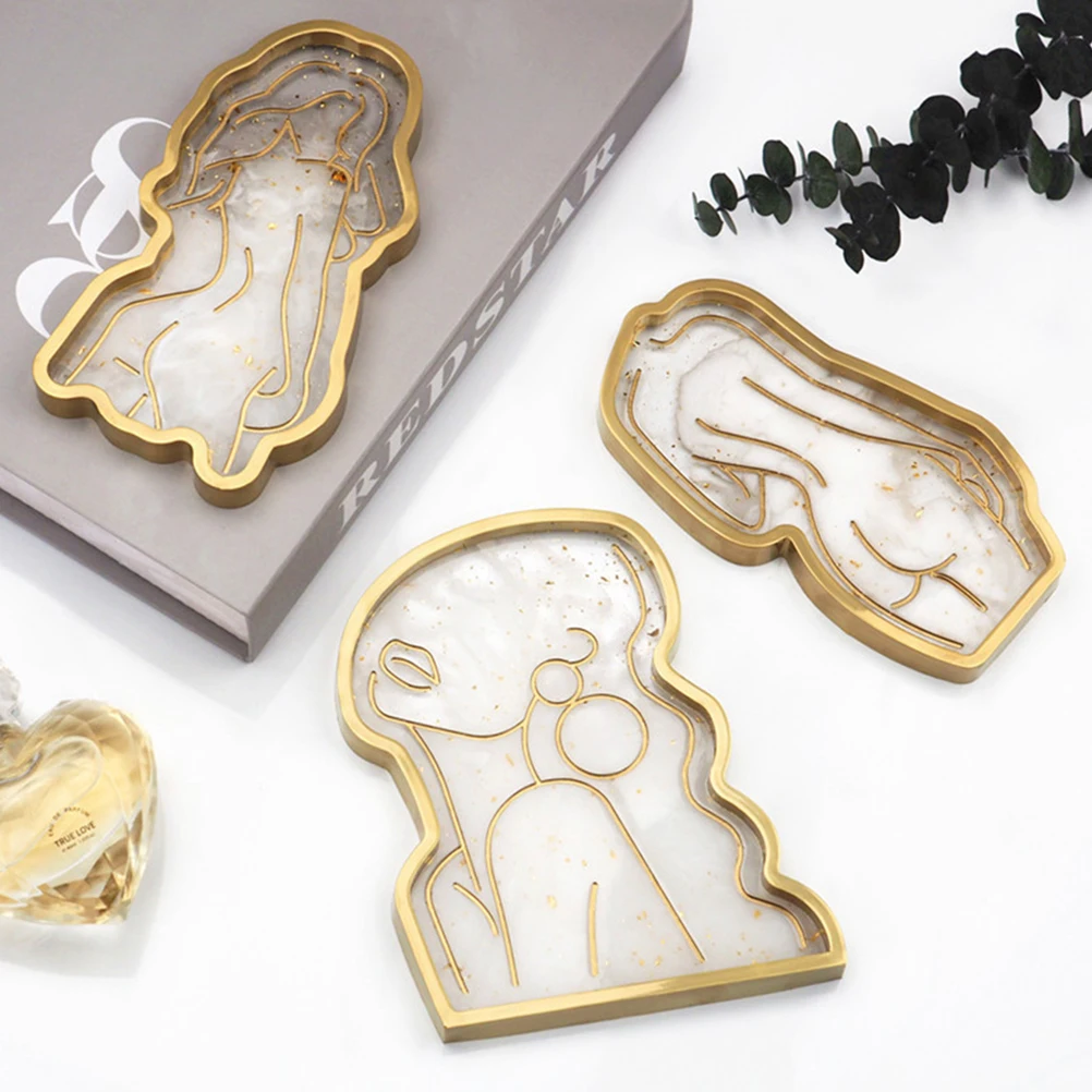 

Silicone Diy Mold Epoxy Resin Crafts Fruit Plate Casting Durable Smooth Easy Demould Practical Tray Mould Stylish Design