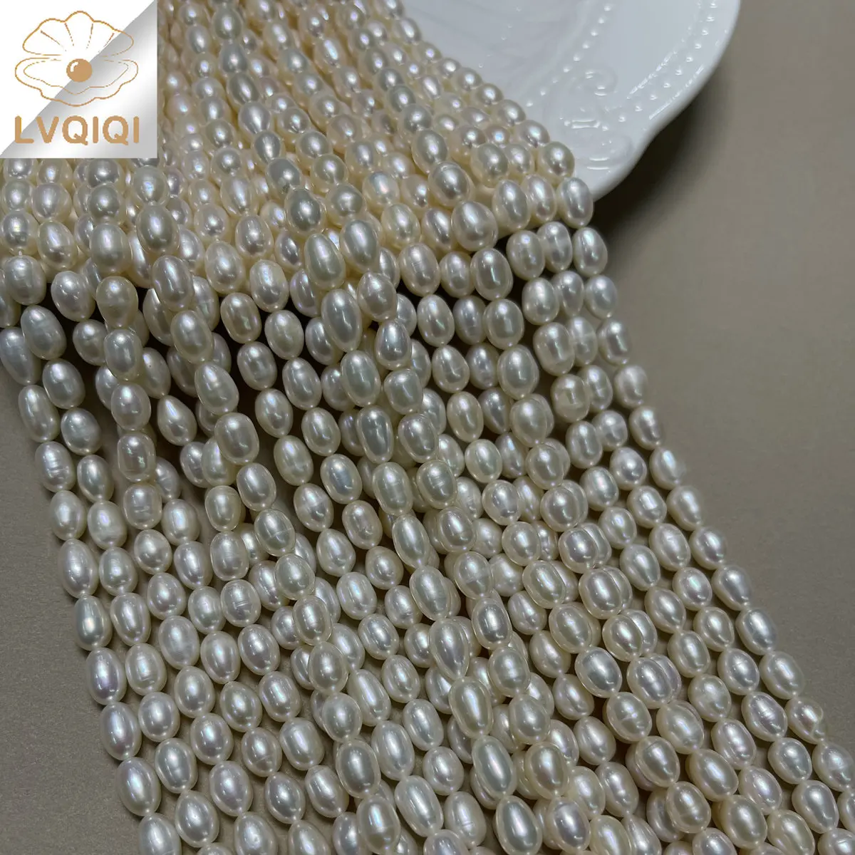 Natural Baroque Freshwater Pearl Beaded Oval Shape Loose Isolation Beads for Jewelry Making Diy Charm Bracelet Necklace Gift