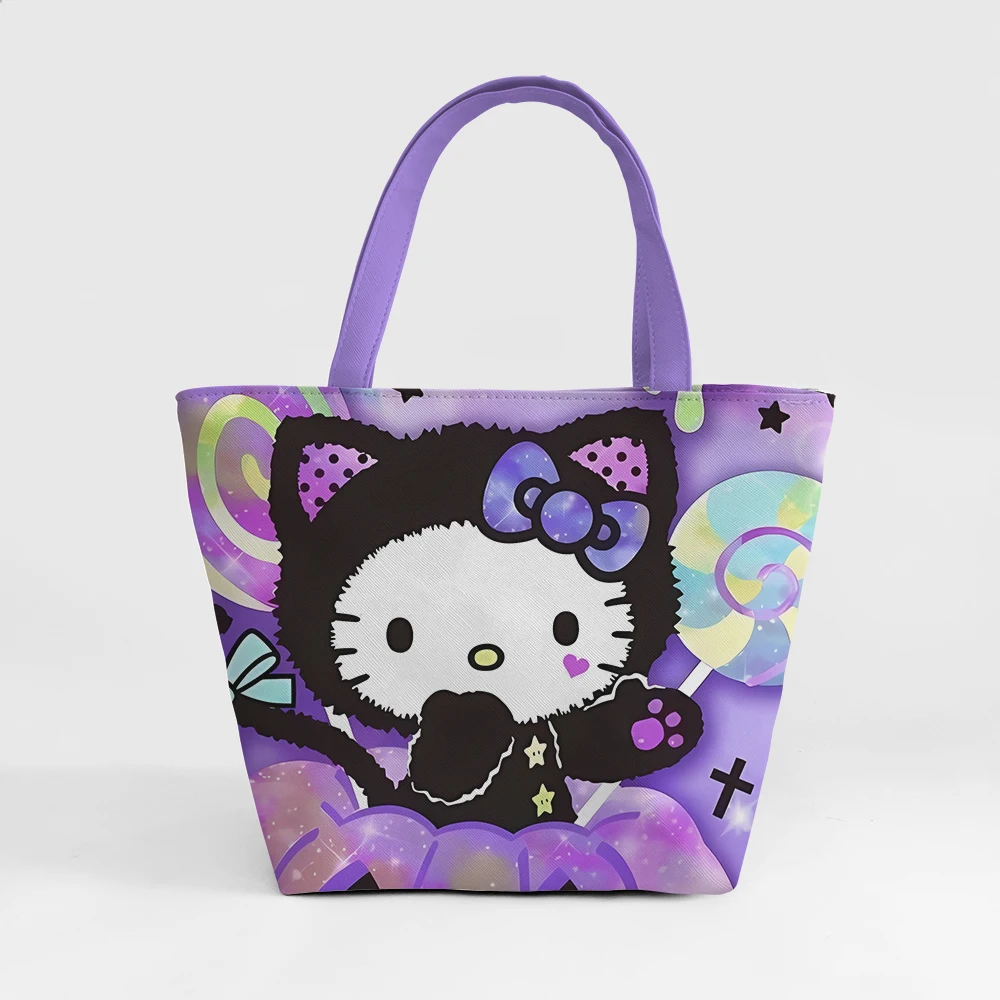 KT Cat Halloween H5541 Fashion Anime Shoulder Bags PU Casual Handbag Cartoon Tote kids Girl Gift