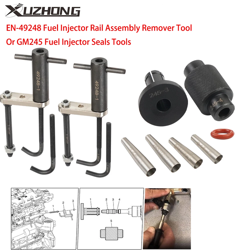 EN-49248 Fuel Injector Rail Assembly Remover Tool 6706 Or GM245 Fuel Injector Seals Tools EN-49245,EN-51105,For GM Engines