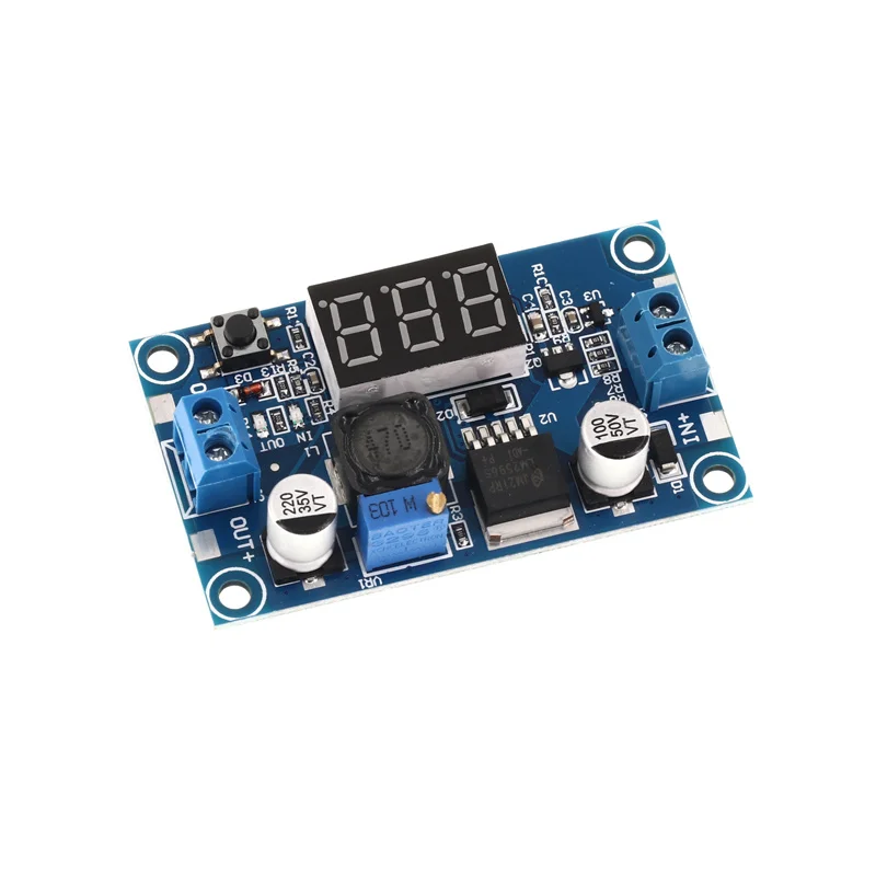 LM2596 DC DC Adjustable Step Down Converter Voltage Regulator LED Display Voltmeter Buck Adapter Adjustable Power Supply Module