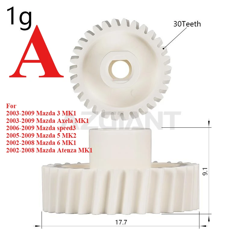 30T 48T For Mazda 3 5 6 Axela speed3 Atenza MK2 MK3 Car Parts Side Rearview Mirror Fold Motor Gear Cog Inner DIY Plastics Metal