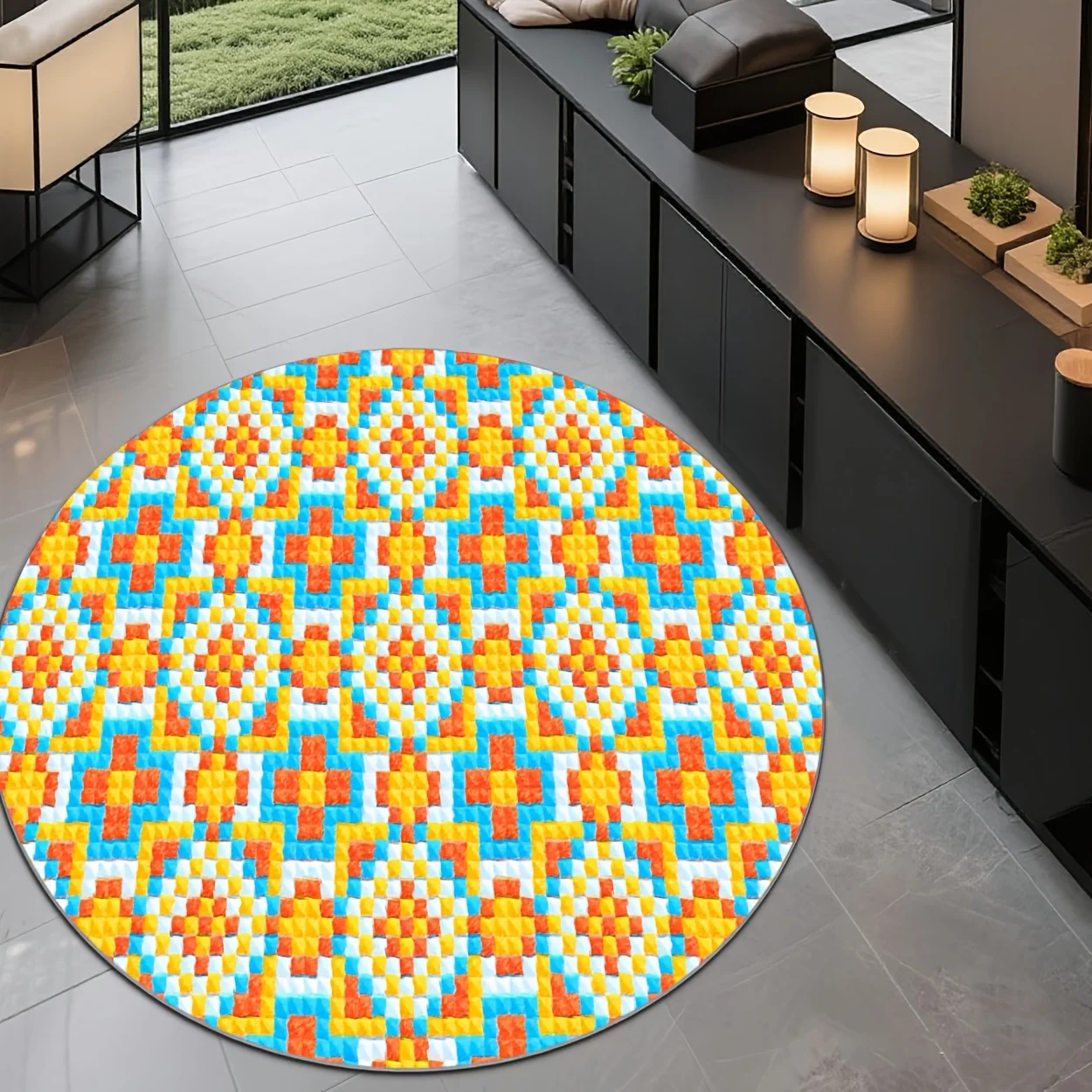 Karpet Desain Seni Kontemporer - Home Decor Retail Stores ulasan dan harga