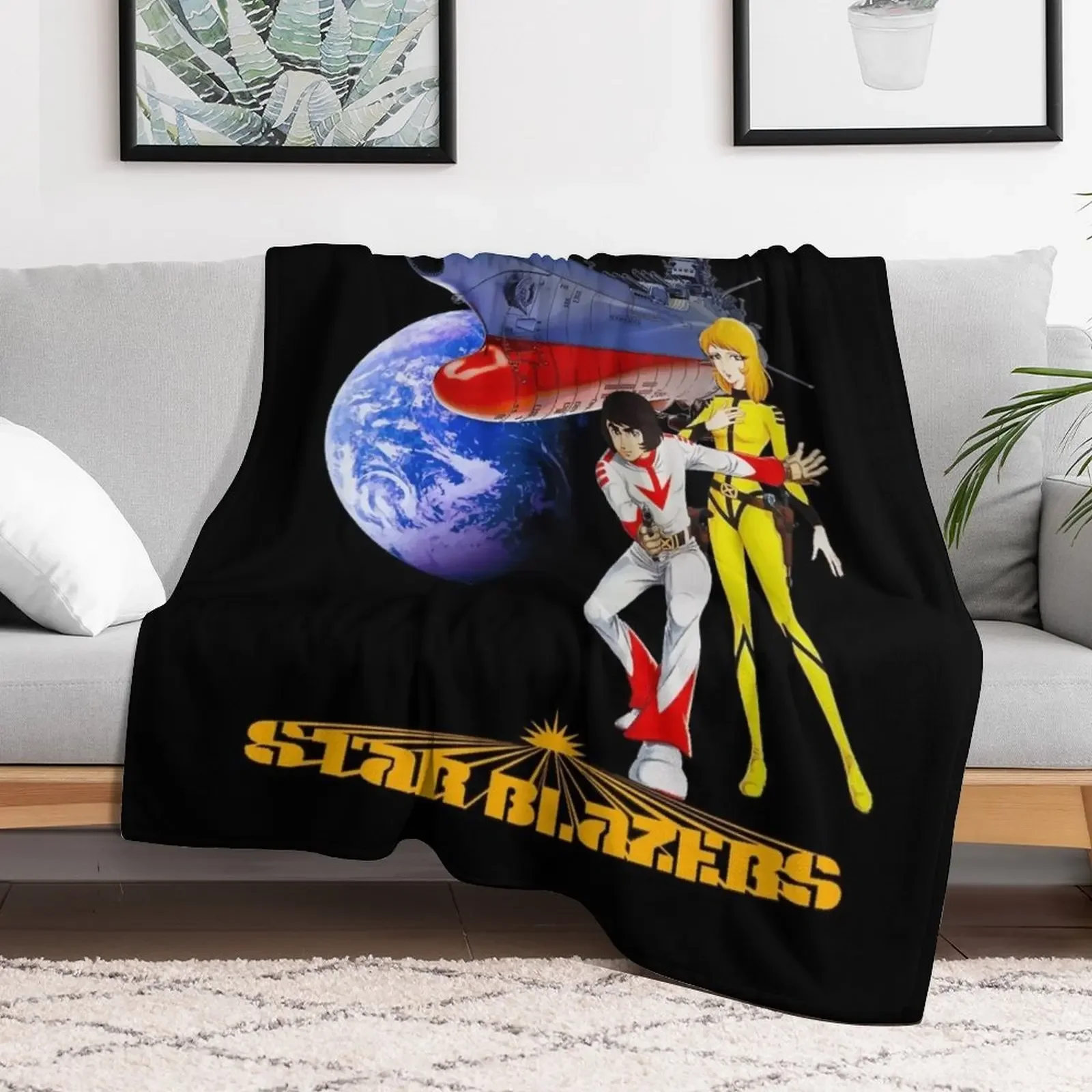 Star Blazers Classic T-Shirt Wild Star And Nova Throw Blanket Softest Giant Sofa Blankets