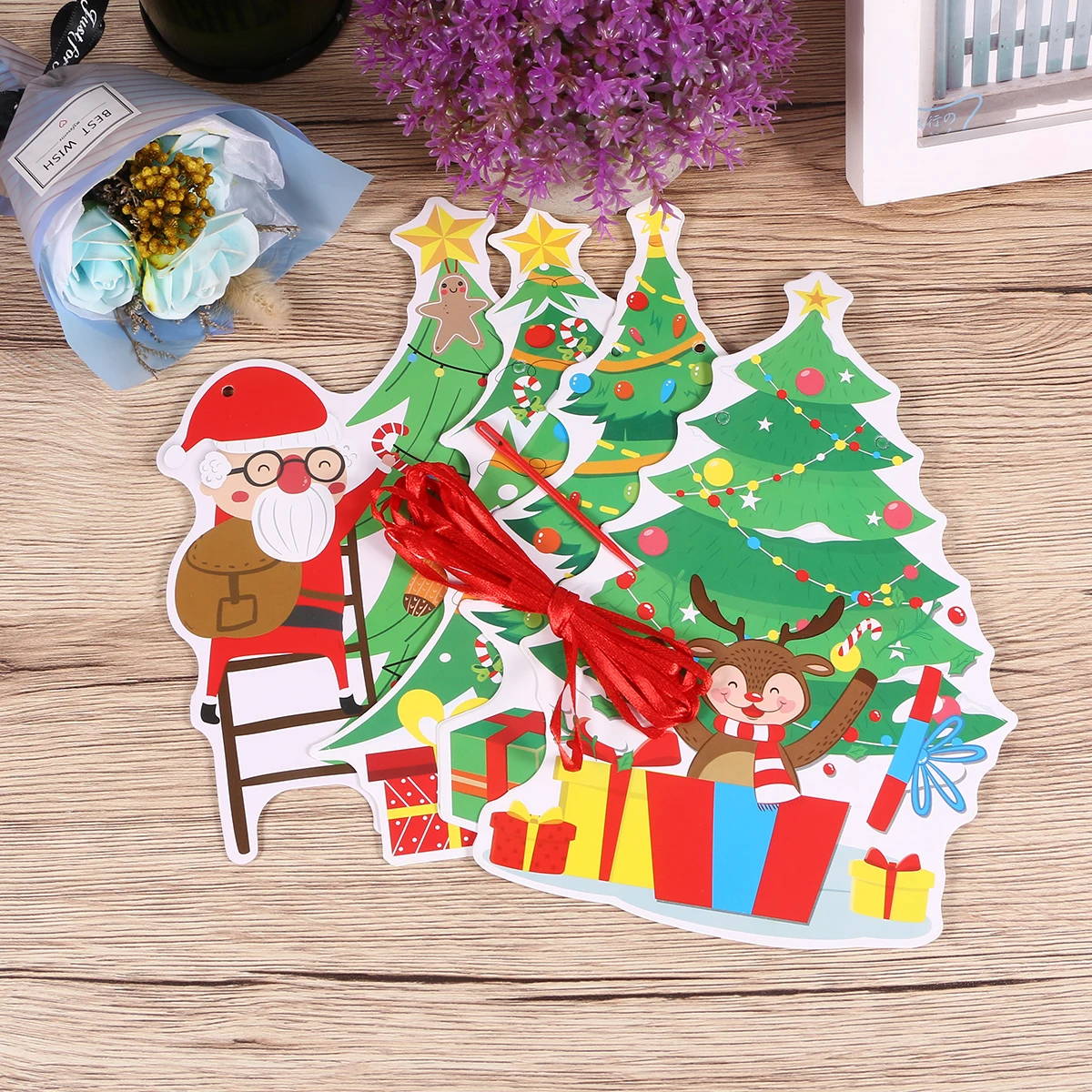 

Decoration Christmas Tree Hanging Flag Decorations Flags Banners Decorate Bunting