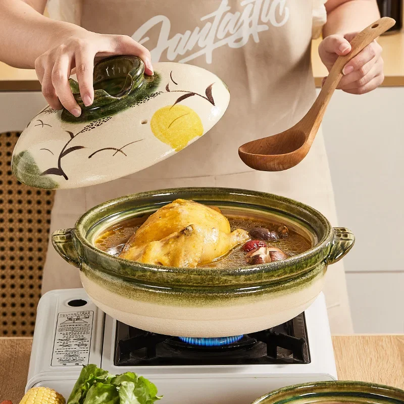 

Gas stove casserole dish slow cooker pots for cooking Ceramic cookware Clay cooking pot pots and pans High temperature crock pot