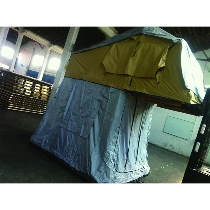 WaterproofAuto Parts 2024 Big Space Aluminum Soft Roof Top Tent Fit Offroad Car Outdoor Camping Auto Campi