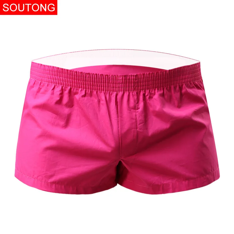 Soutong Men Underwear Boxer Shorts Trunks Slacks Cotton Cueca Boxer Shorts Printed Men Shorts Home Underpants JJK