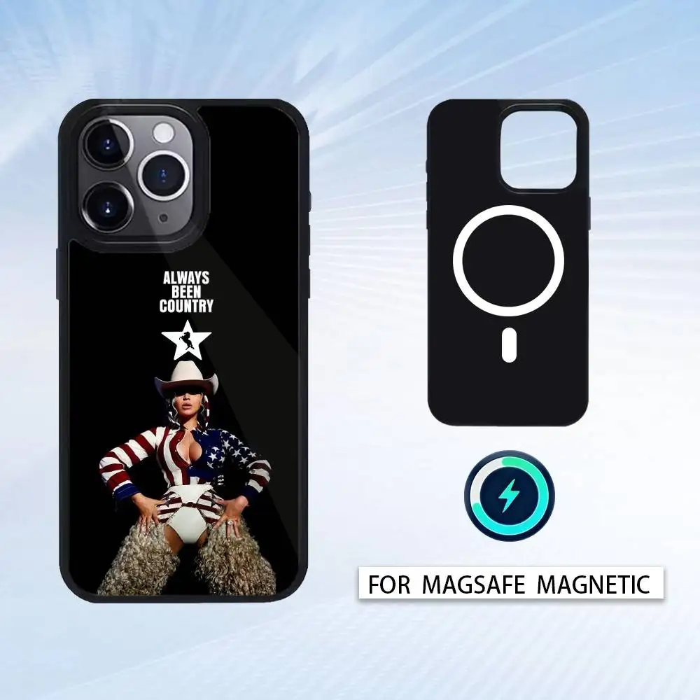 Custodia per telefono B-Beyoncé Lemonade per iPhone 16,15,14,13,12,Pro,Max per ricarica wireless magnetica Magsafe