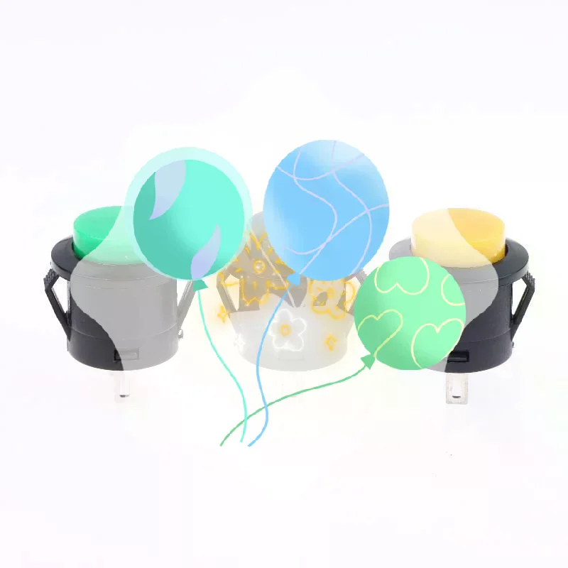 5/10 قطعة لحظة مفتاح بـزر دفع R13-507 16 مللي متر مفتاح دائري 2 دبابيس ON-OFF الذاتي إعادة تعيين لوحة تصاعد #5