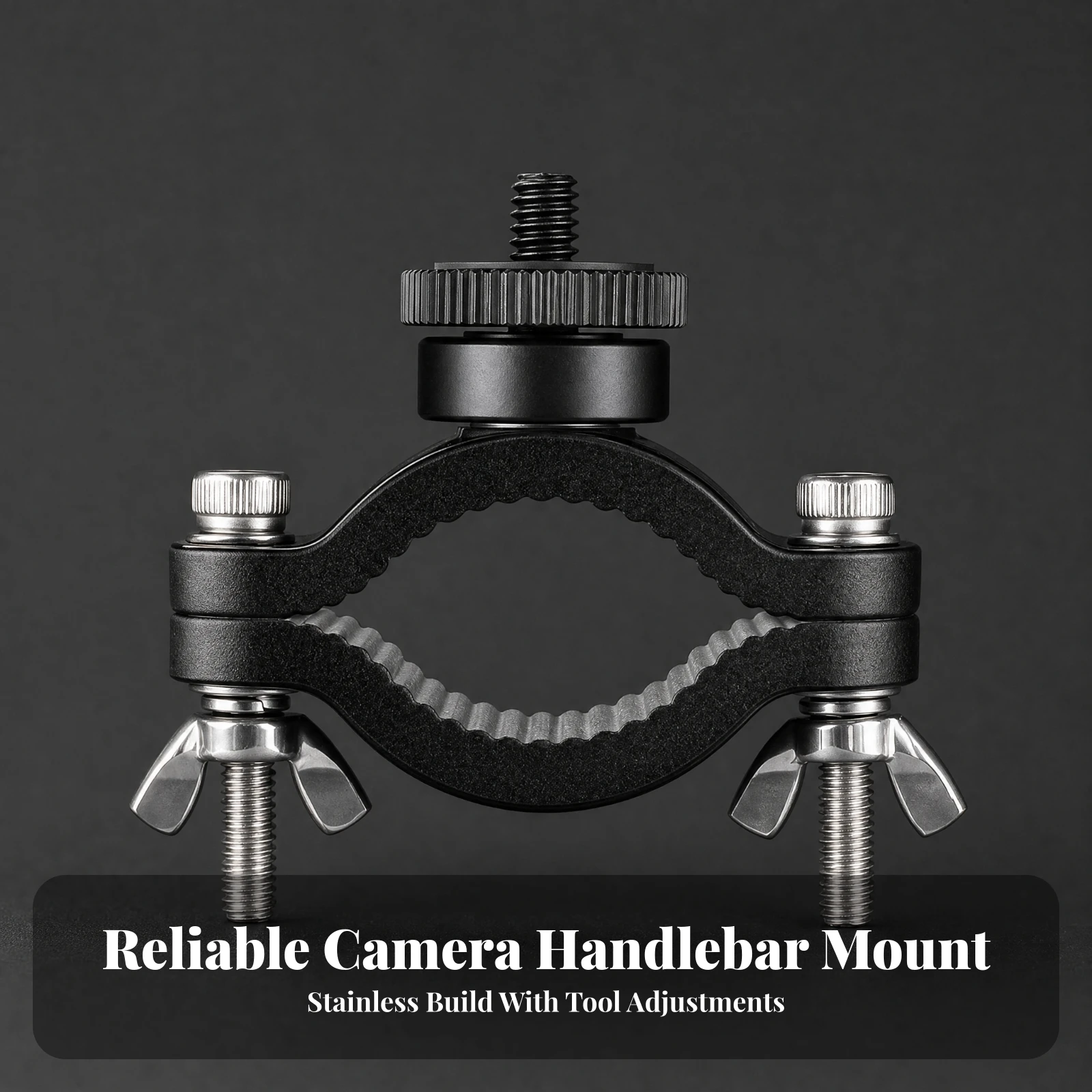 Bike Sports Camera Mount Stable Action Camera Handlebar Mount Anti-Slip Vibration-Reducing for Cyclists, Cycling Sessions