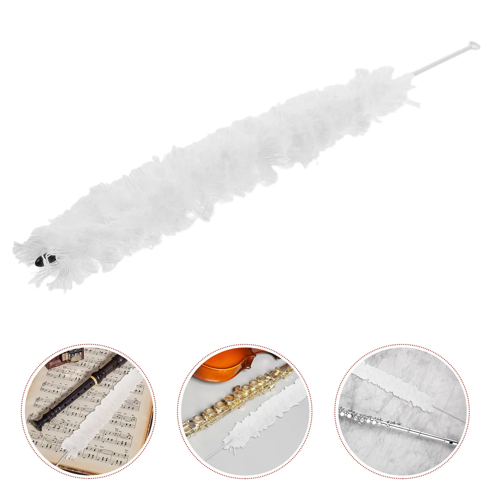

Flute Cleaning Brush Alto Sax Clarinet Maintenance Tools Mouthpiece for inside Cleaner Saxophone