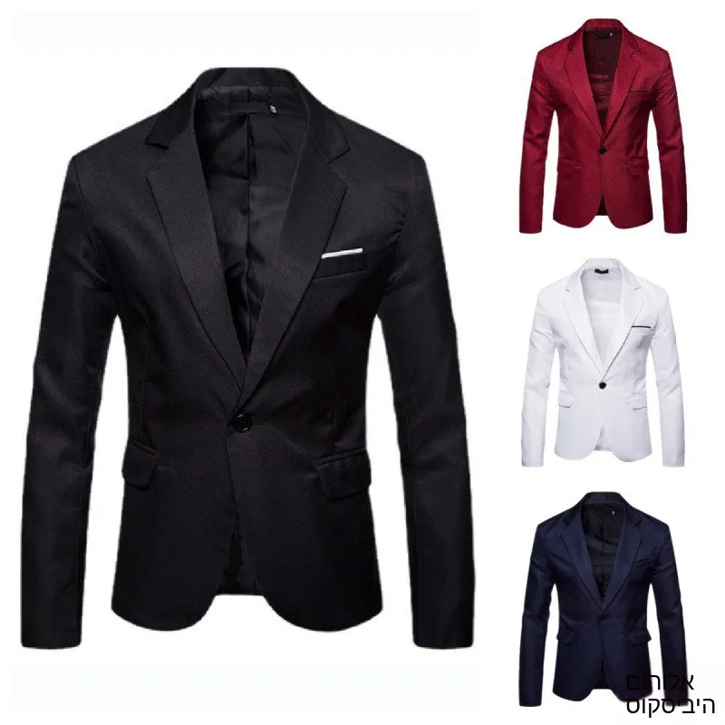 

Casual Large Size Men's Suit 2023 New Style Side Split Single-Breasted Jacket Youth Fashion Spring Autumn Winter Seasonal Wear