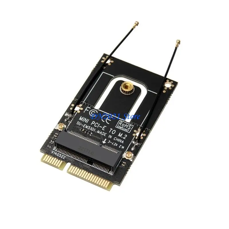 F3KE NGFF E to Mini PCI-E Adapter Converter Expansion Card NGFF E For M2 Wireless Module For Intel