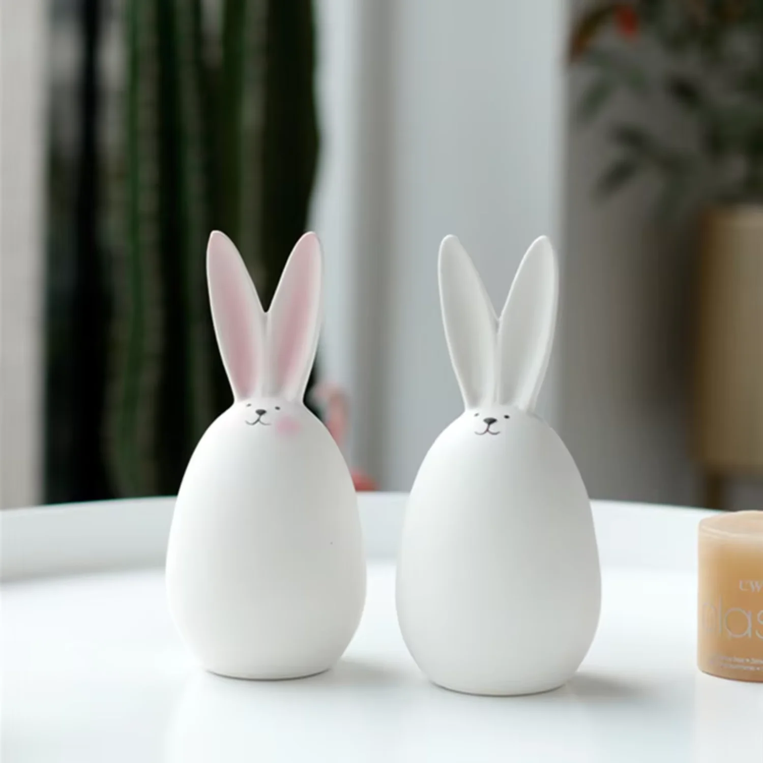 New Modern Ceramic Rabbit Decoration - Cute Animal Design