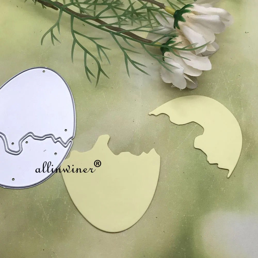 Easter cracked eggs Metal Cutting Dies Stencils Die Cut for DIY Scrapbooking Album Paper Card Embossing