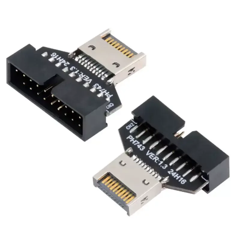 for TYPE-C 19 Pin 20PIN to TYPE-E Female Socket Motherboard to Front Panel Connector USB3.2 3.1 3.0