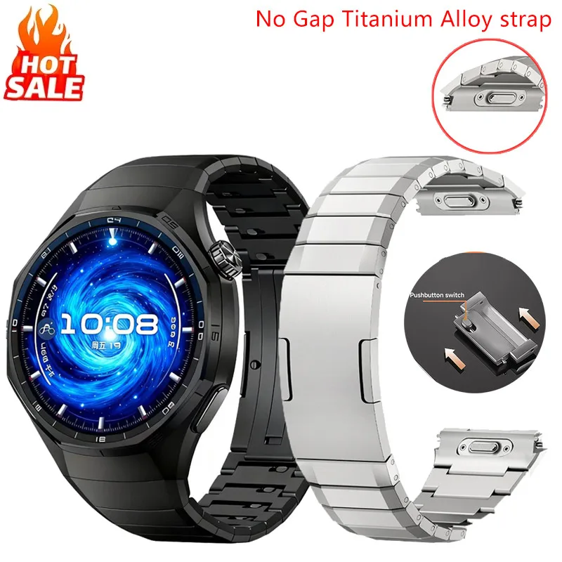 

Металлический ремешок из титанового сплава без зазоров для Huawei Watch GT 6 Pro 46 мм, только для Huawei Watch GT6 Pro, быстросъемный ремешок для часов.