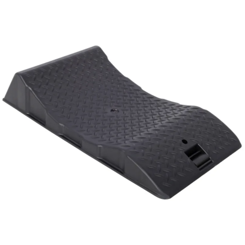 Heavy duty Rubber Wheel Stopper With Storage Bag Foldable Car Ramp Pad For Vehicle Tire Protection And Garage Organization