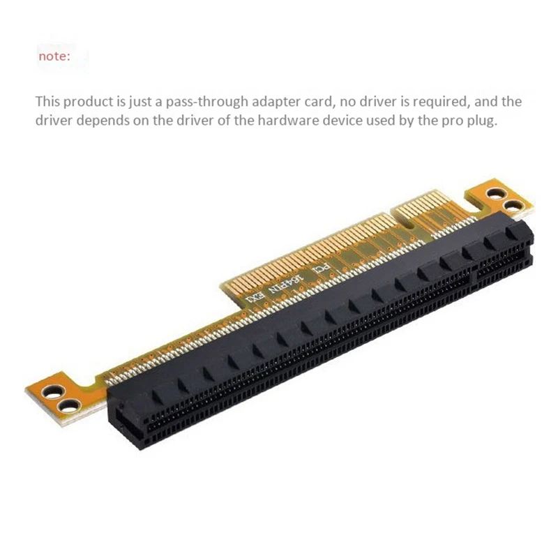 PCI-E Express 8X a 16X Extensor Conversor Adaptador de cartão riser Extensão macho para fêmea