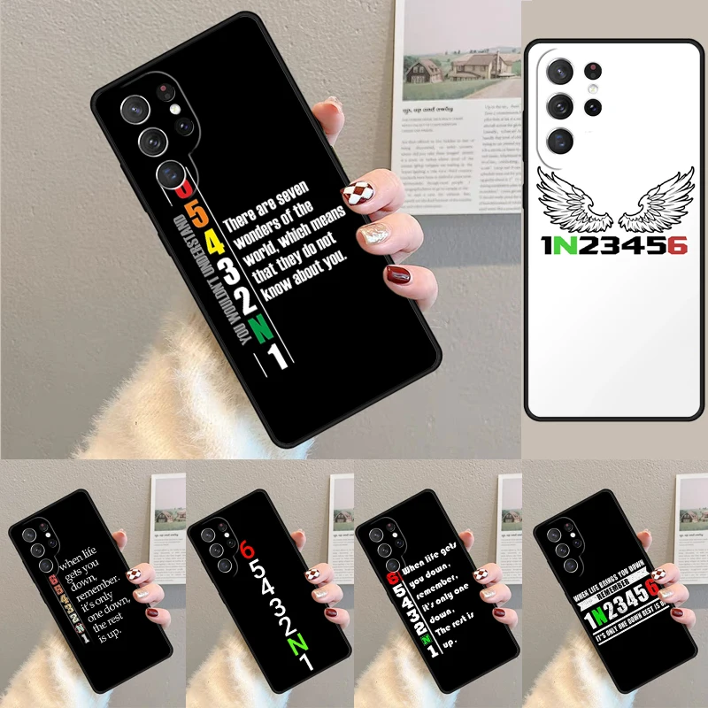 Cover For Samsung Galaxy S24 Ultra S21 S22 S8 S9 S10E Note 10 20 Plus FE S23 1N23456 Motorcycle Phone case Coque