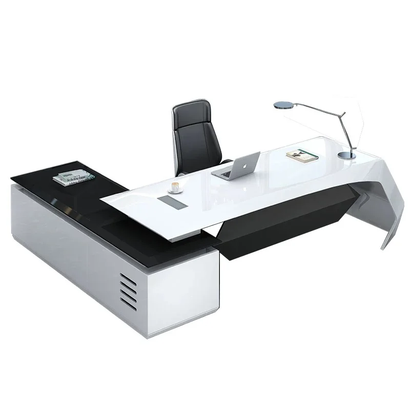 

For High-end Luxury L-shaped Director Office Table Modern Manager Ceo Boss Office Furniture Executive Desk