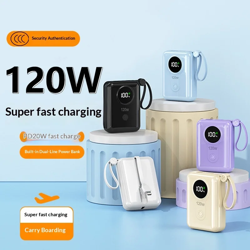 

PD20W сверхбыстрая зарядка кабеля с цифровым дисплеем Power Bank 10000 мАч большой емкости мобильный Power Bank литий-ионный аккумулятор