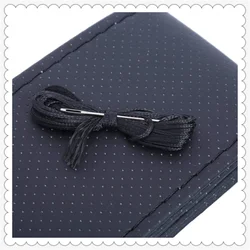 Car steering wheel cover with needle and threaded faux leather case for BMW E88 1M F20 F21 F15 X5M E71 X6 X6M E46 E90 E91 E92