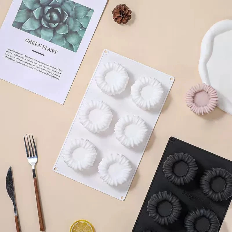 

Silicone Mold Pastry 3D Cake Design Mini Cupcake Mousse Muffin Heart Bubble Square Baking Mold