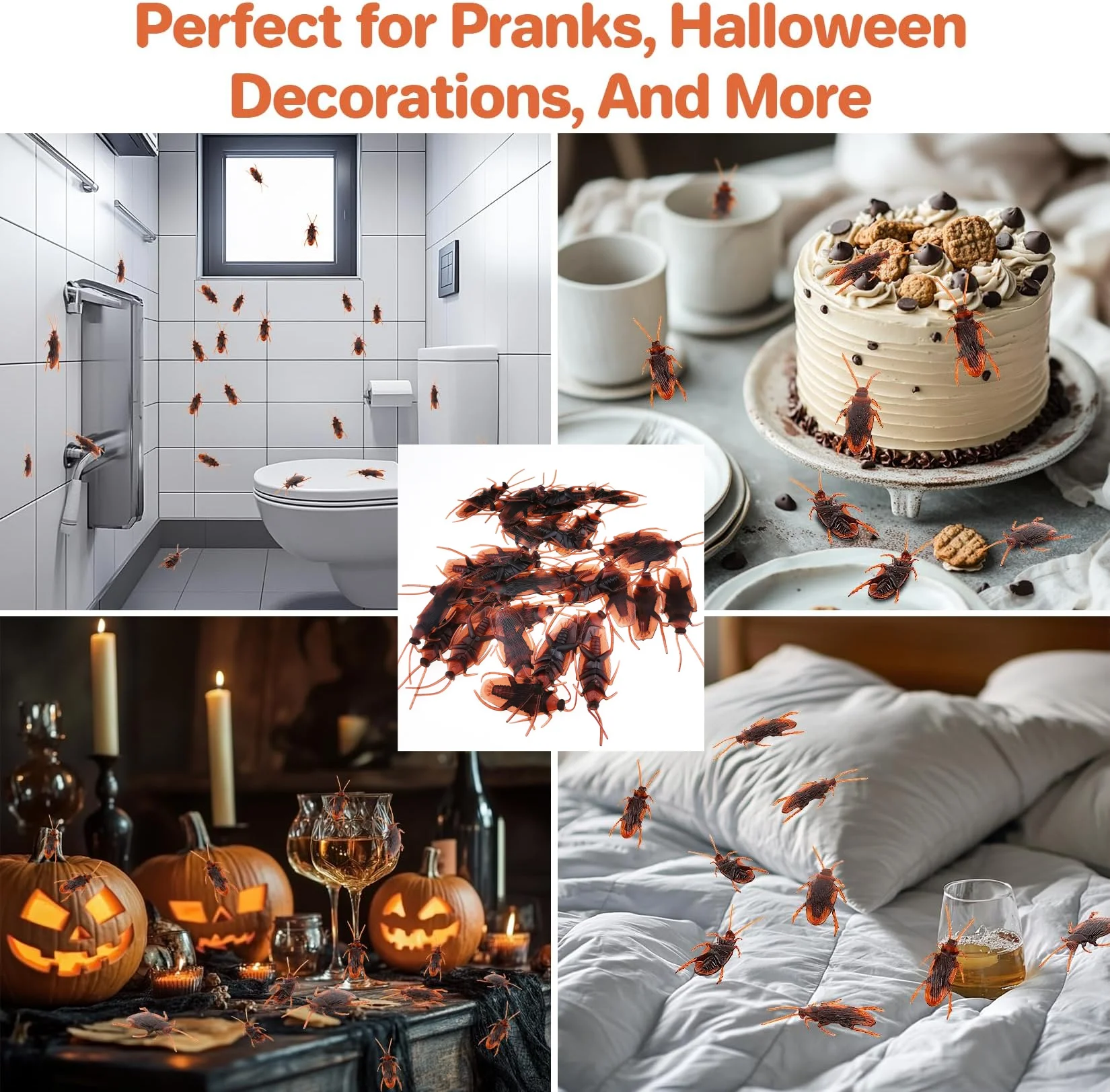 

Реалистичная модель таракана для розыгрышей на Хэллоуин, забавные игрушки-приколы, пластиковые насекомые для розыгрышей на 1 апреля