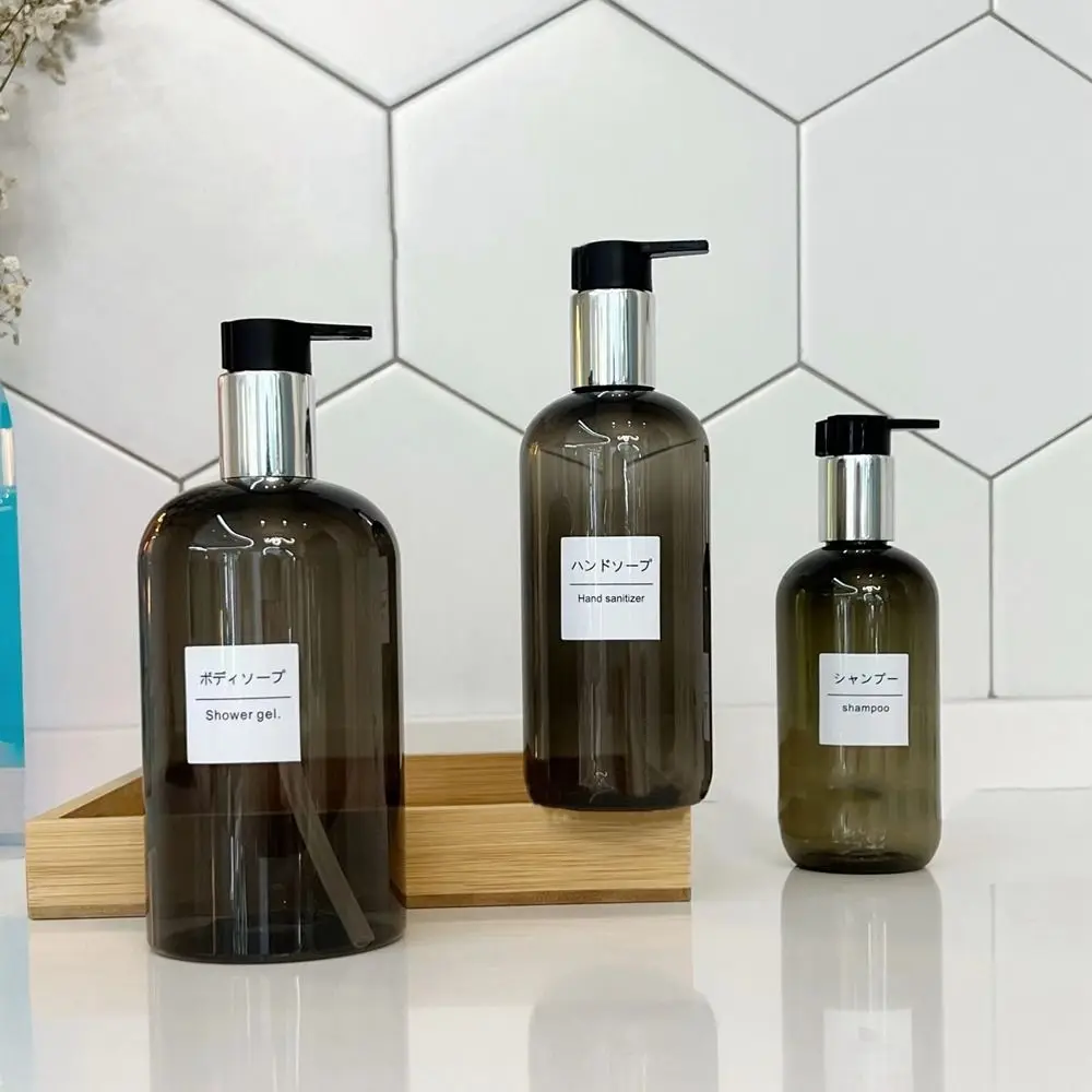 

250/350/500ml Soap Dispenser Bottles for Kitchen/Bathroom Refillable Shampoo Shower Gel Liquid Container