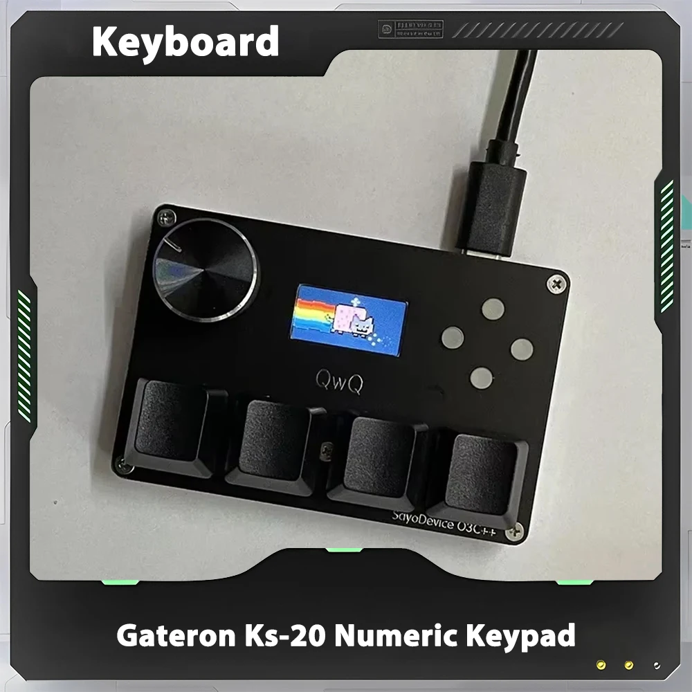 Gateron Ks-20 Numeriek toetsenbord Trigger Magnetische schakelaars Sayo-apparaat Osu O3c Rapid toetsenbord op maat met knop Scherm Kopiëren Plakken