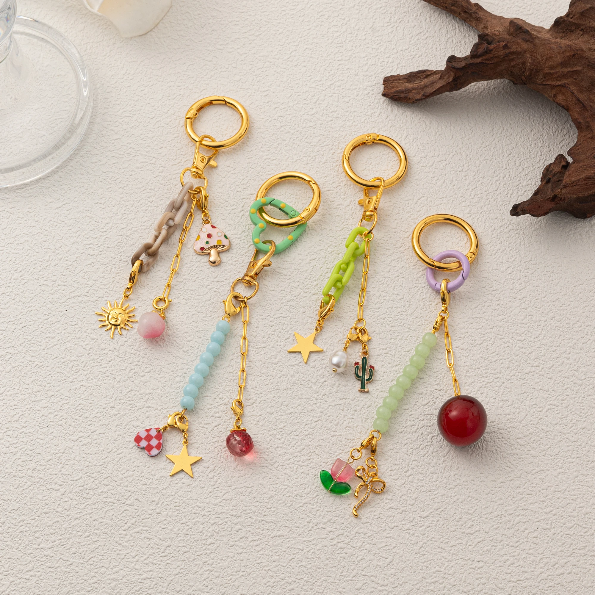 

Fashionable simple and popular keychain DIY bag pendant with brooch charm women's accessories