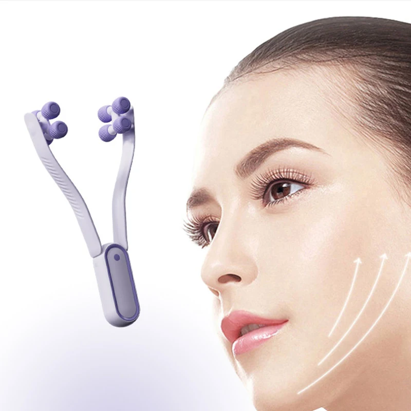 

V-Shaped Face Lifting Slimming And Firming Double Chin Roller Manual Massage Beauty Device Masseter Muscle Face Shaping Tool