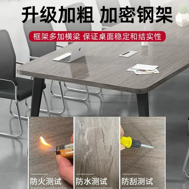 Office Conference Long Simple Modern Training Strip Design Small Negotiation Desk and Chair Combination for Meeting Rooms