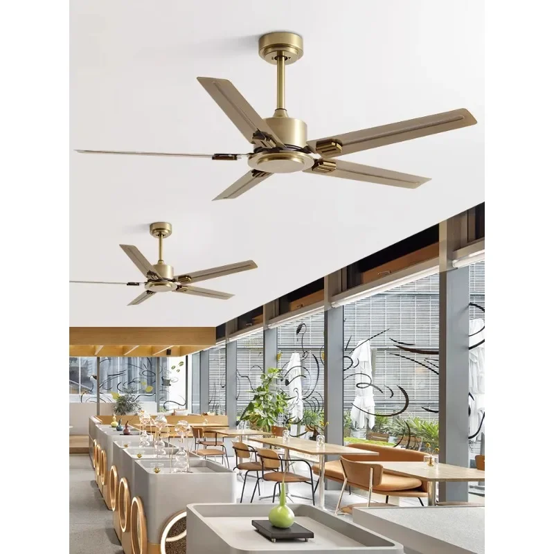 56-Inch large wind silent industrial wind frequency conversion remote control ceiling fan dining room living room home