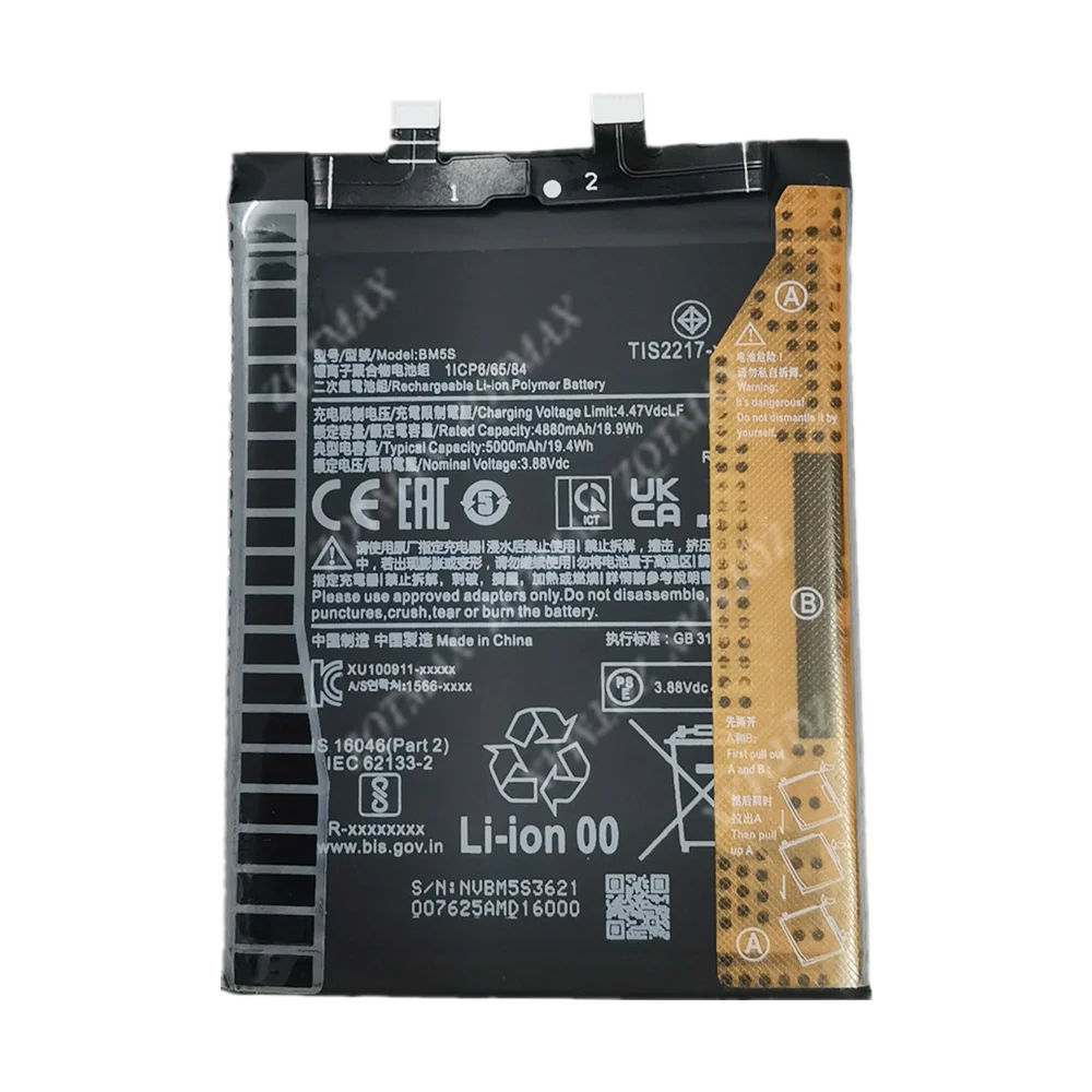 Nueva Batería BM5S BM5R BM5Q para Xiaomi Redmi K60 Ultra / Redmi 12 / Mi 13T Pro 13 Ultra POCO M6 Pro 5G
